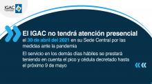 Atención al público abril 2021